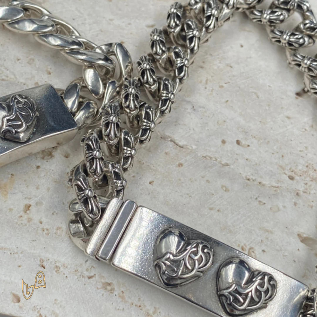 CH Fancy Link Curb Chain Bracelet - CH0052 - Image 4