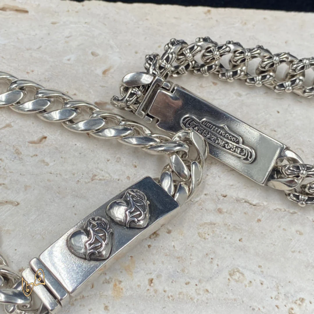 CH Fancy Link Curb Chain Bracelet - CH0052 - Image 3