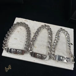 Alternative view of CH Fancy Link Curb Chain Bracelet  - CH0052