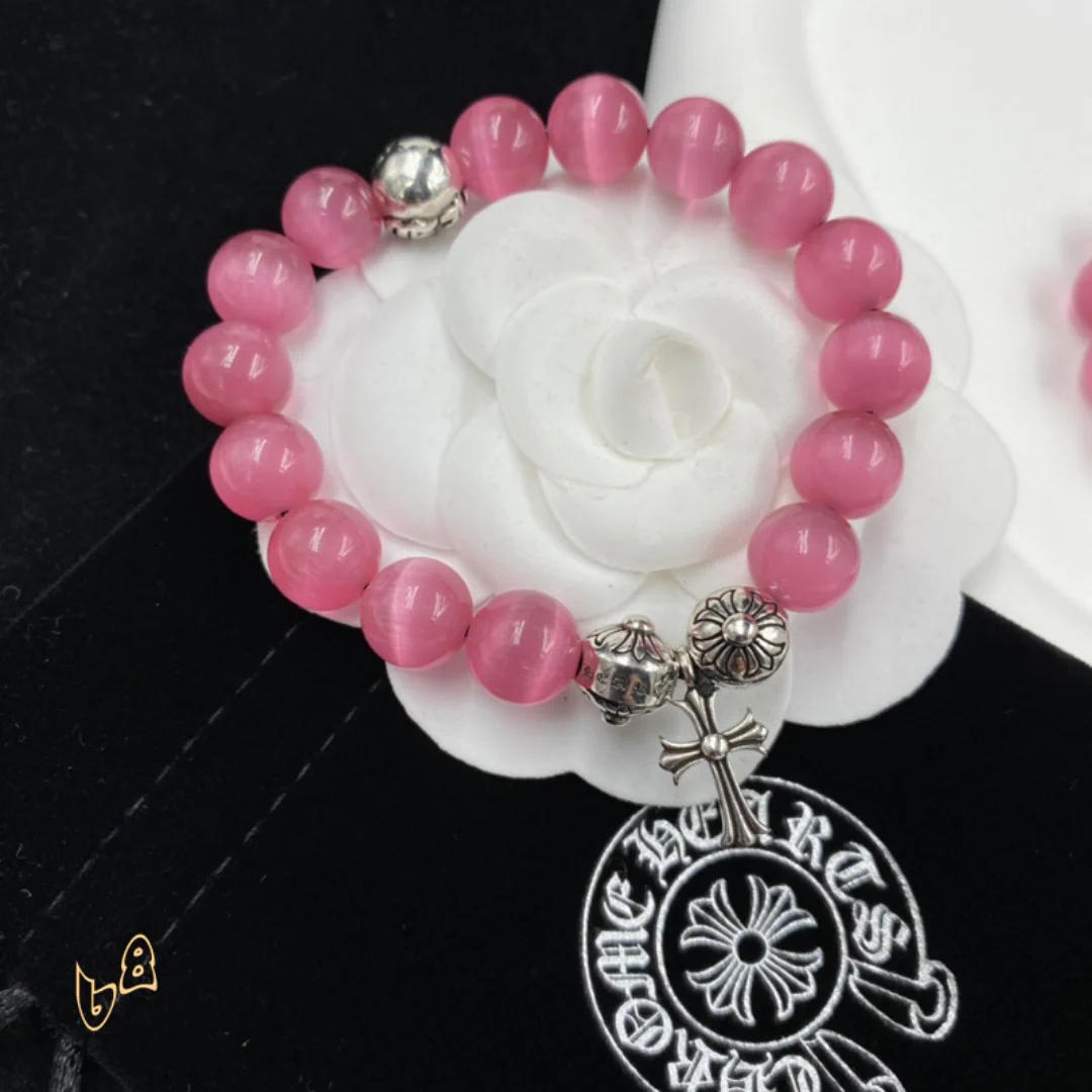 CH Pink Tiger Eye Stone Bracelet - CH0055 - Image 5