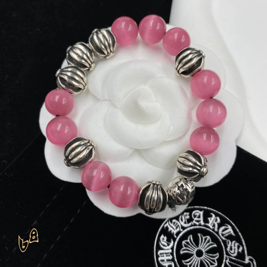 CH Pink Tiger Eye Stone Bracelet - CH0055 - Image 4