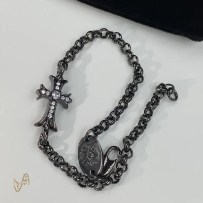 CH Black Cross Bracelet - CH0058