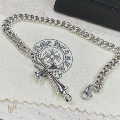 Alternative view of CH Silver Cross Bracelet - CH0060