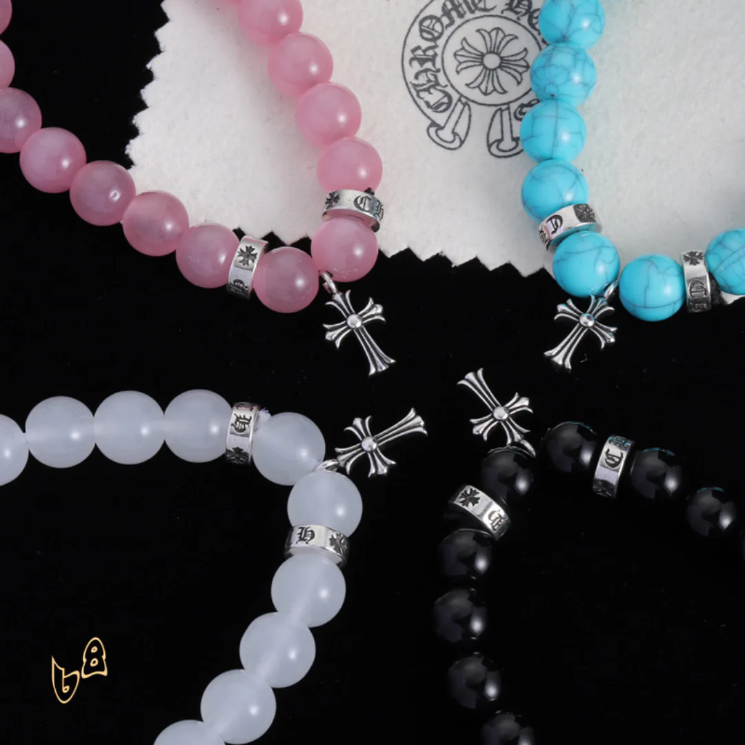 CH Beaded Cross Bracelet - CH0070 - Image 4