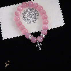 Alternative view of CH Beaded Cross Bracelet - CH0070