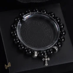 CH Beaded Cross Flower Bracelet - CH0074