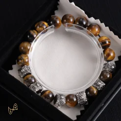 Alternative view of CH Cross Flower Ball Bracelet  - CH0075