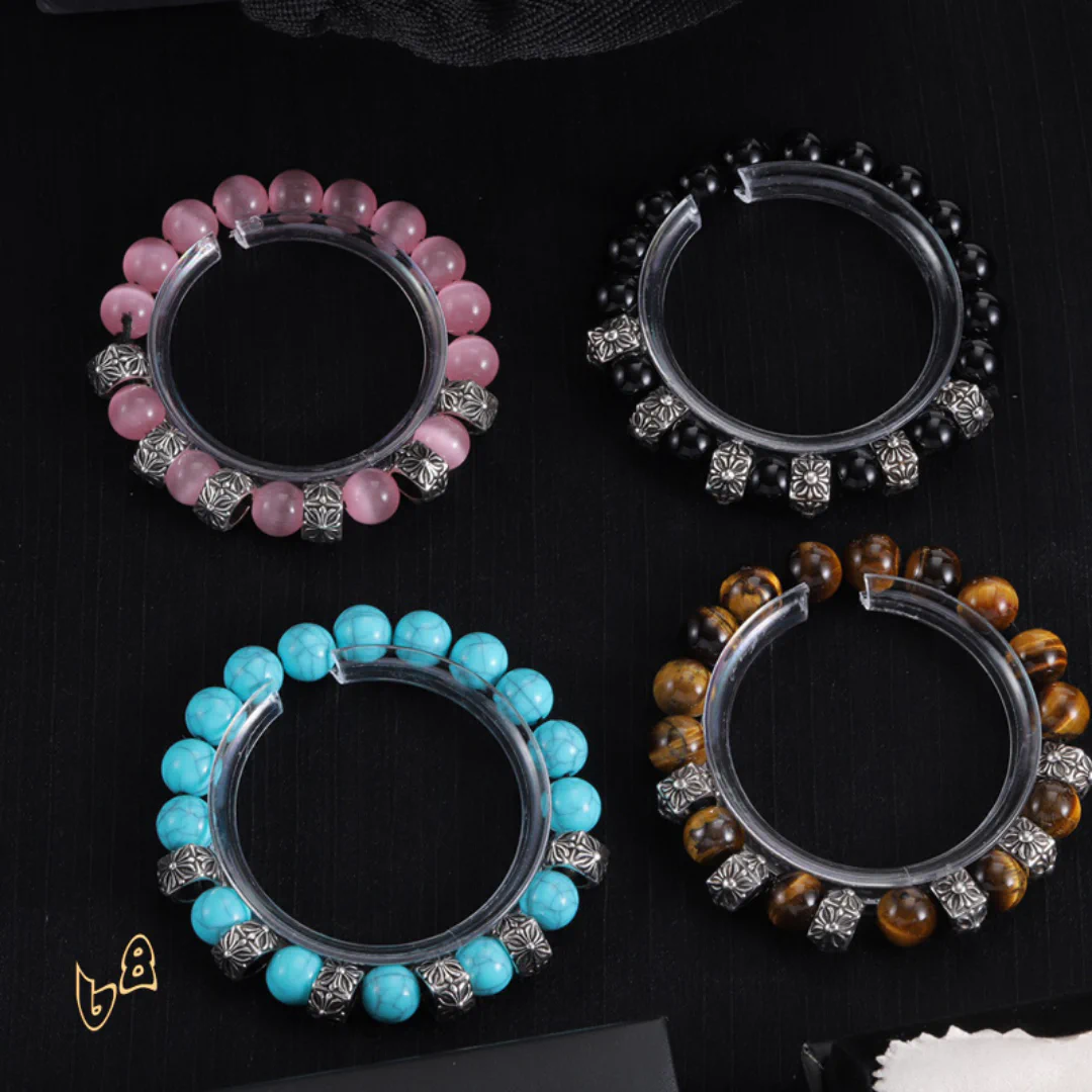 CH Cross Flower Ball Bracelet - CH0075 - Image 3