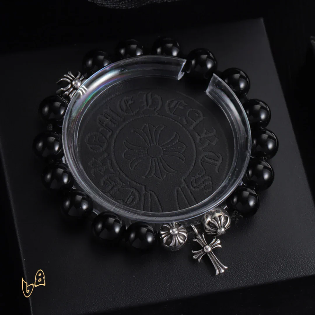 CH Cross Flower Ball Bracelet - CH0076 - Image 5