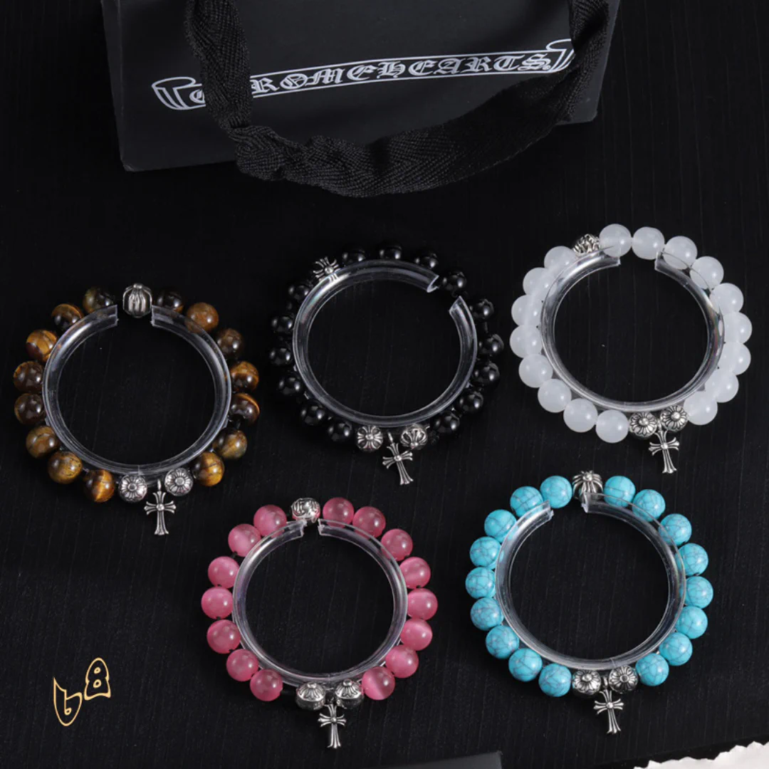 CH Cross Flower Ball Bracelet - CH0076 - Image 2