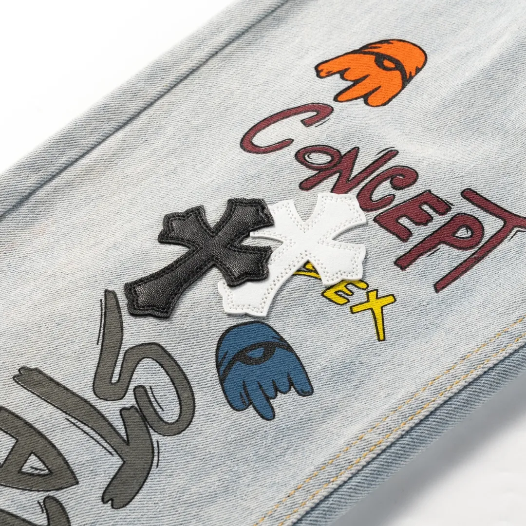 CH Cross Patch Jeans - CH0114 - Image 11