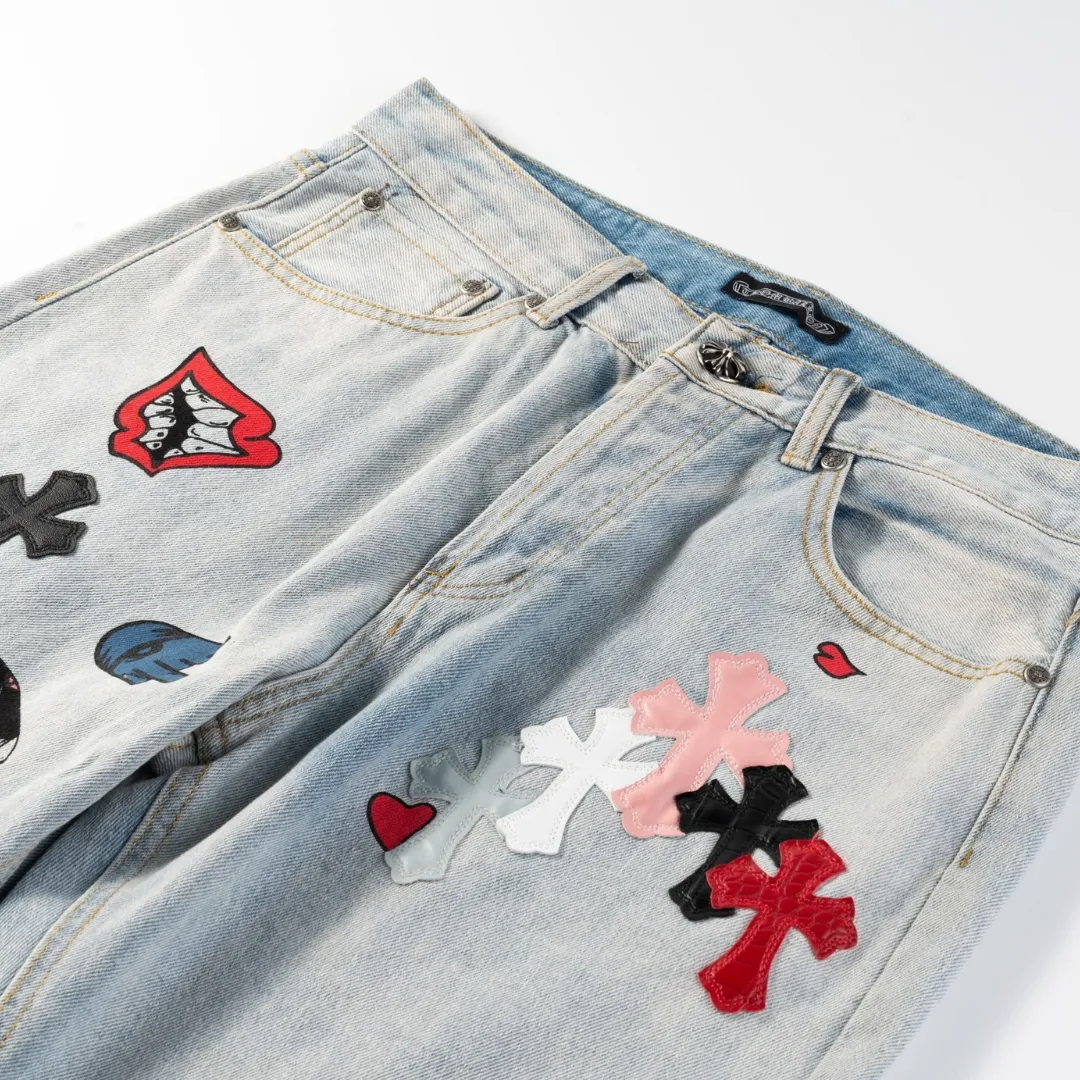 CH Cross Patch Jeans - CH0114 - Image 5