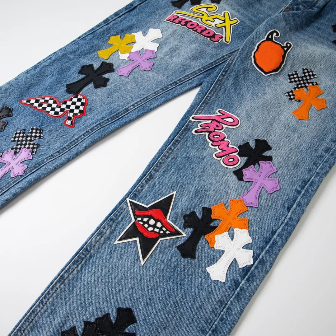 CH Cross Patch Jeans - CH0122 - Image 6