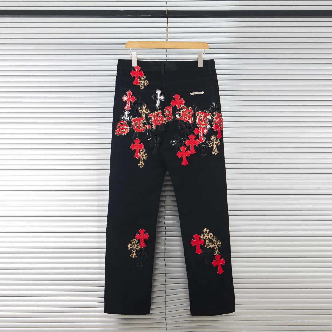 CH Cross Patch Jeans - CH0132 - Image 4