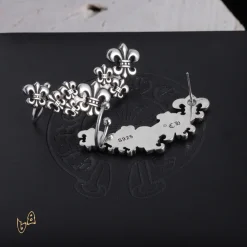 Alternative view of CH Fleur de Lis Stud Earrings - CH0146