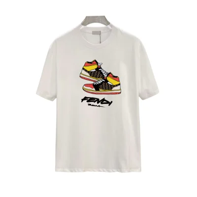 FD Logo-Print Cotton T-Shirt - FD0014