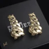 McQueen Chain-Shaped Hoop Earrings - MCQ0021