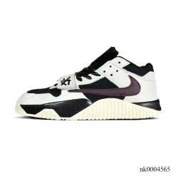 Alternative view of Travis Scott x Jumpman Jack Black White Burgundy Shoes Sneakers – nk0004565