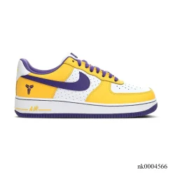 Kobe Bryant x AF 1 Low White Purple Yellow Shoes Sneaker - nk0004566
