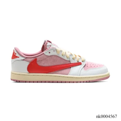 Travis Scott x AJ 1 Low OG Shy Pink Shoes Sneakers – nk0004567