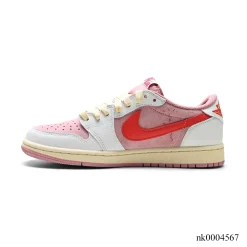 Alternative view of Travis Scott x AJ 1 Low OG Shy Pink Shoes Sneakers – nk0004567
