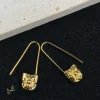 CH Safety Pin Earrings - CH0148