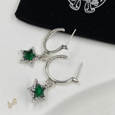 CH Stars Earrings - CH0149 - Green