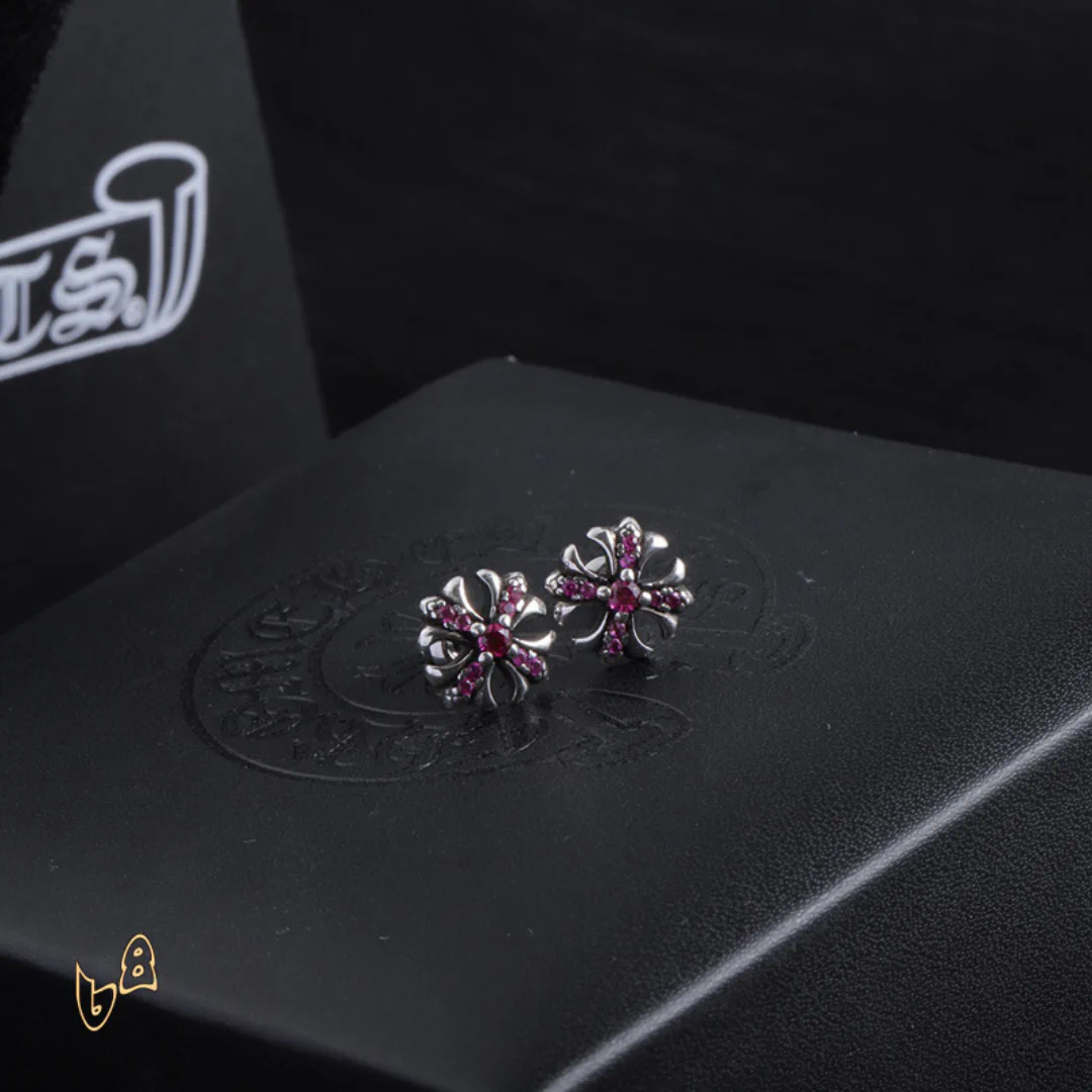 CH Cross Flower Earrings - CH0152