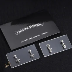 Alternative view of CH Cross Flower Earrings - CH0152