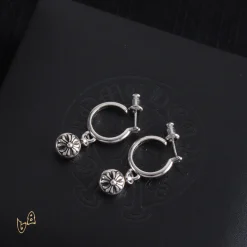 CH Cross Ball Flower Earrings - CH0155