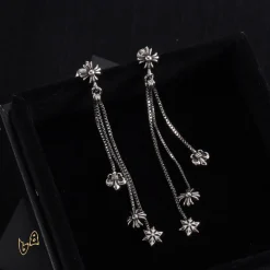Alternative view of CH Triple Charm Drop Earrings - CH0157