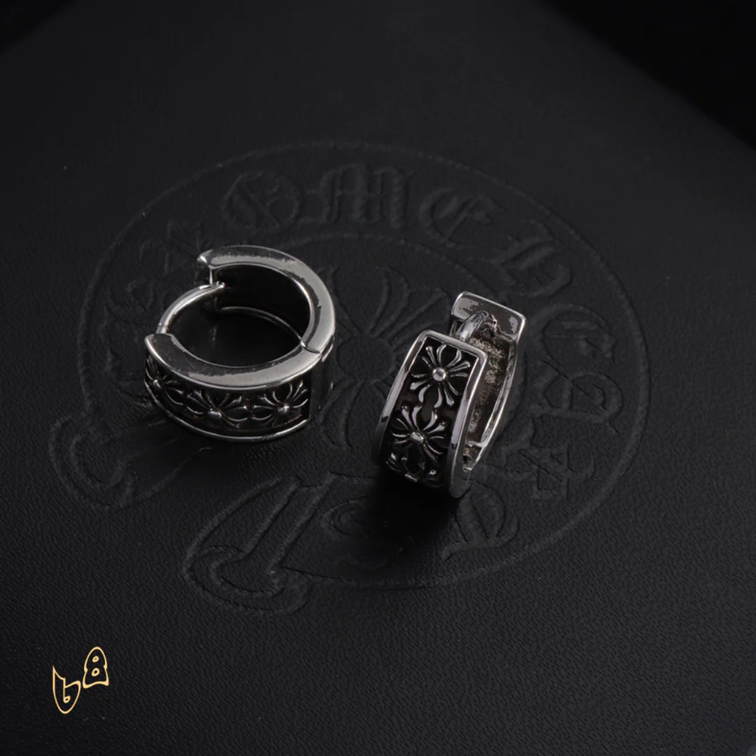 CH Cross Hoop Earrings - CH0158