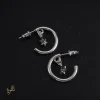 CH Cross Star Hoop Earrings - CH0160
