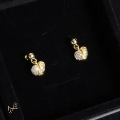 Alternative view of CH Vine Heart Drop Earrings - CH0166