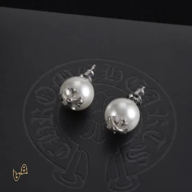 CH Cross Pearl Dangle Earrings - CH0168