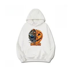 Alternative view of Halloween Graphic Printed Hoodie - HLW0015