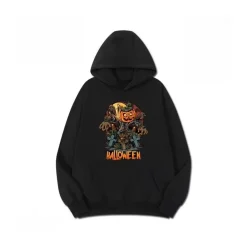 Halloween Graphic Printed Hoodie - HLW0016