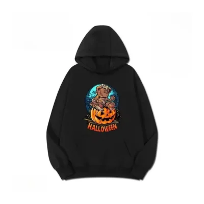 Halloween Graphic Printed Hoodie - HLW0017