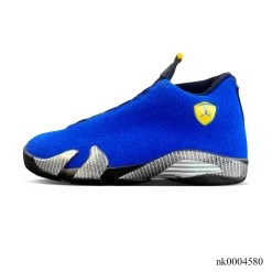 Alternative view of AJ 14 Ferrari Blue Shoes Sneakers - nk0004580
