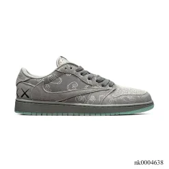 Travis Scott x KAWS x AJ 1 Low OG Cool Grey Shoes Sneakers – nk0004638