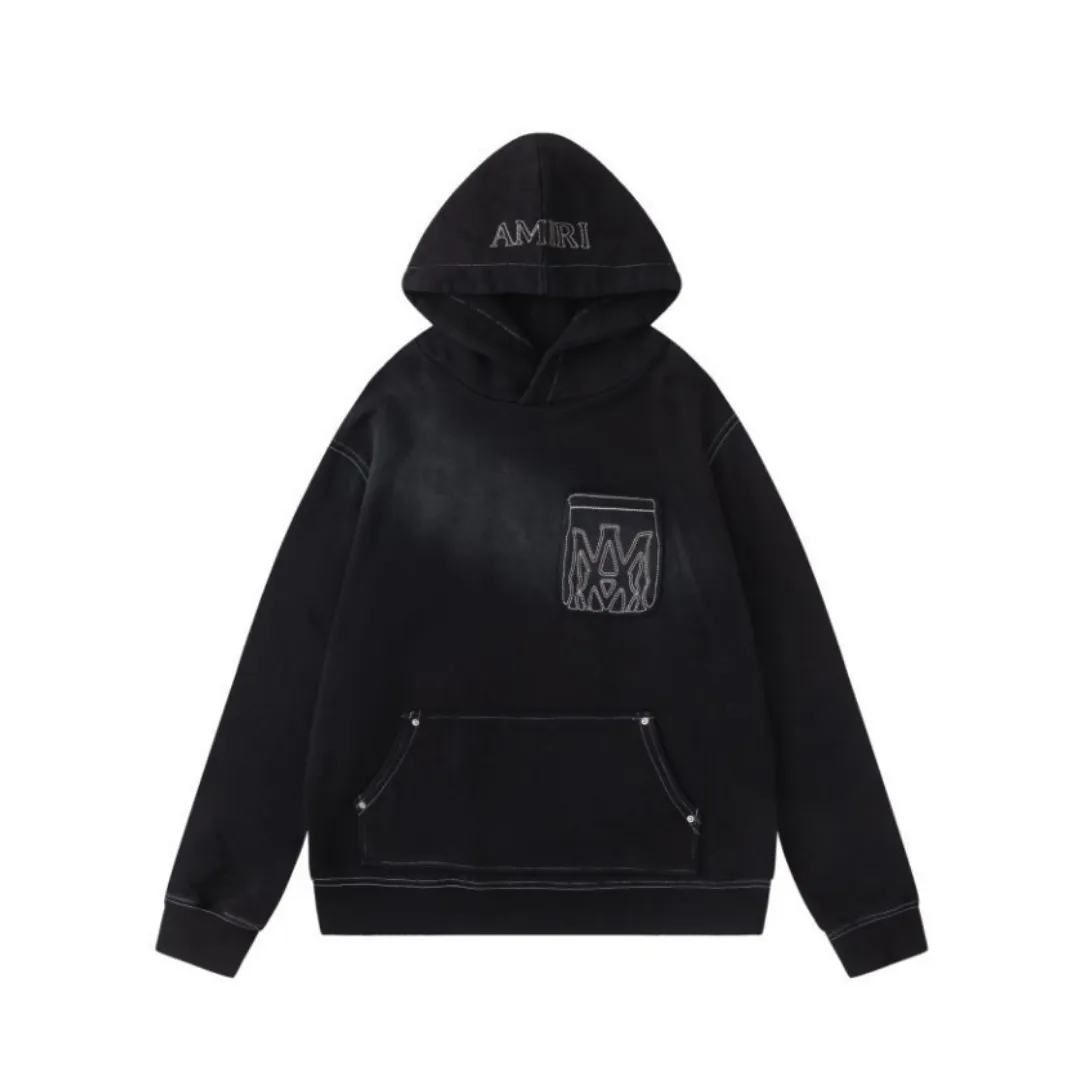 AM Logo Graphic Print Hoodie - AM0004