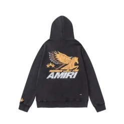 Alternative view of AM Logo Graphic Print Hoodie - AM0010