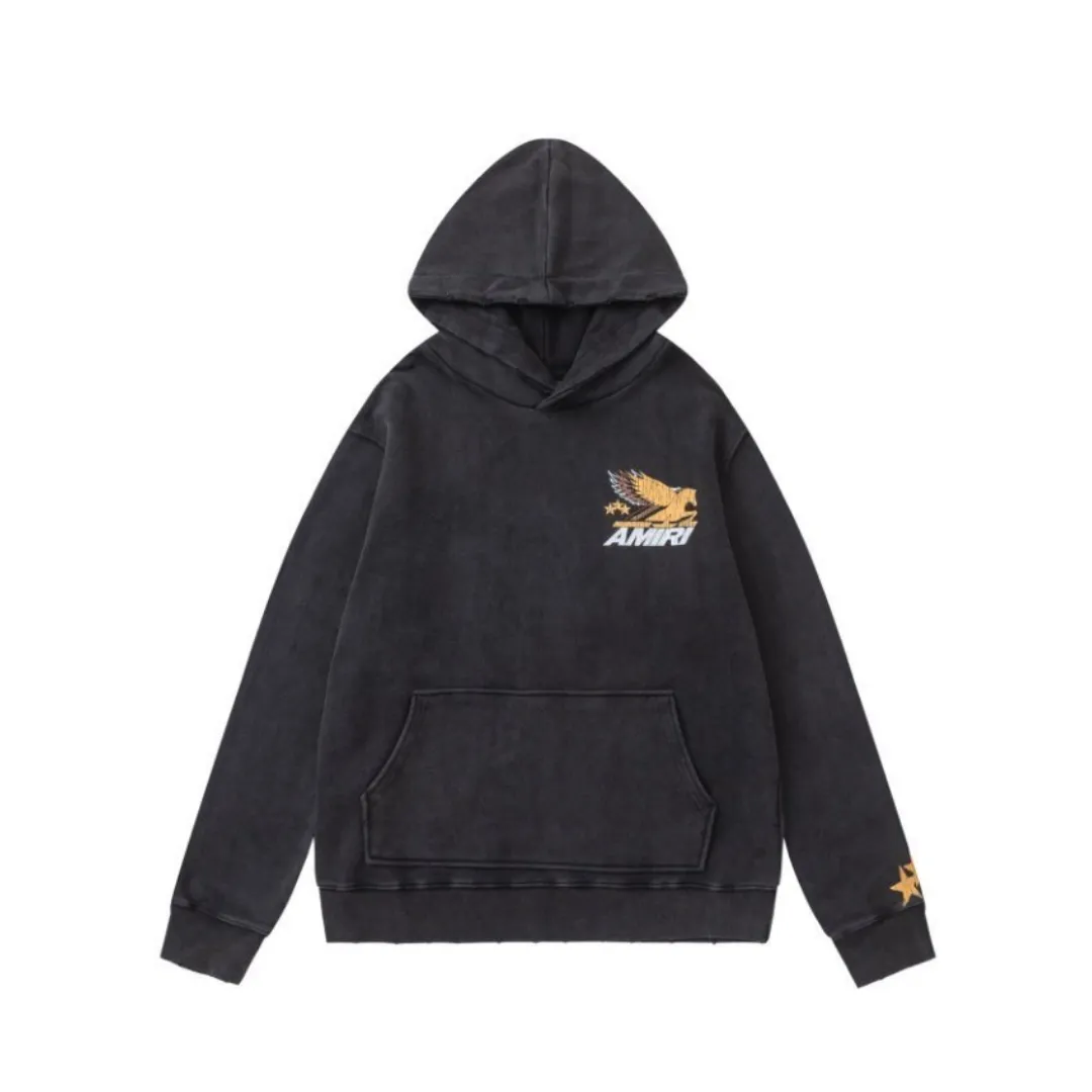 AM Logo Graphic Print Hoodie - AM0010