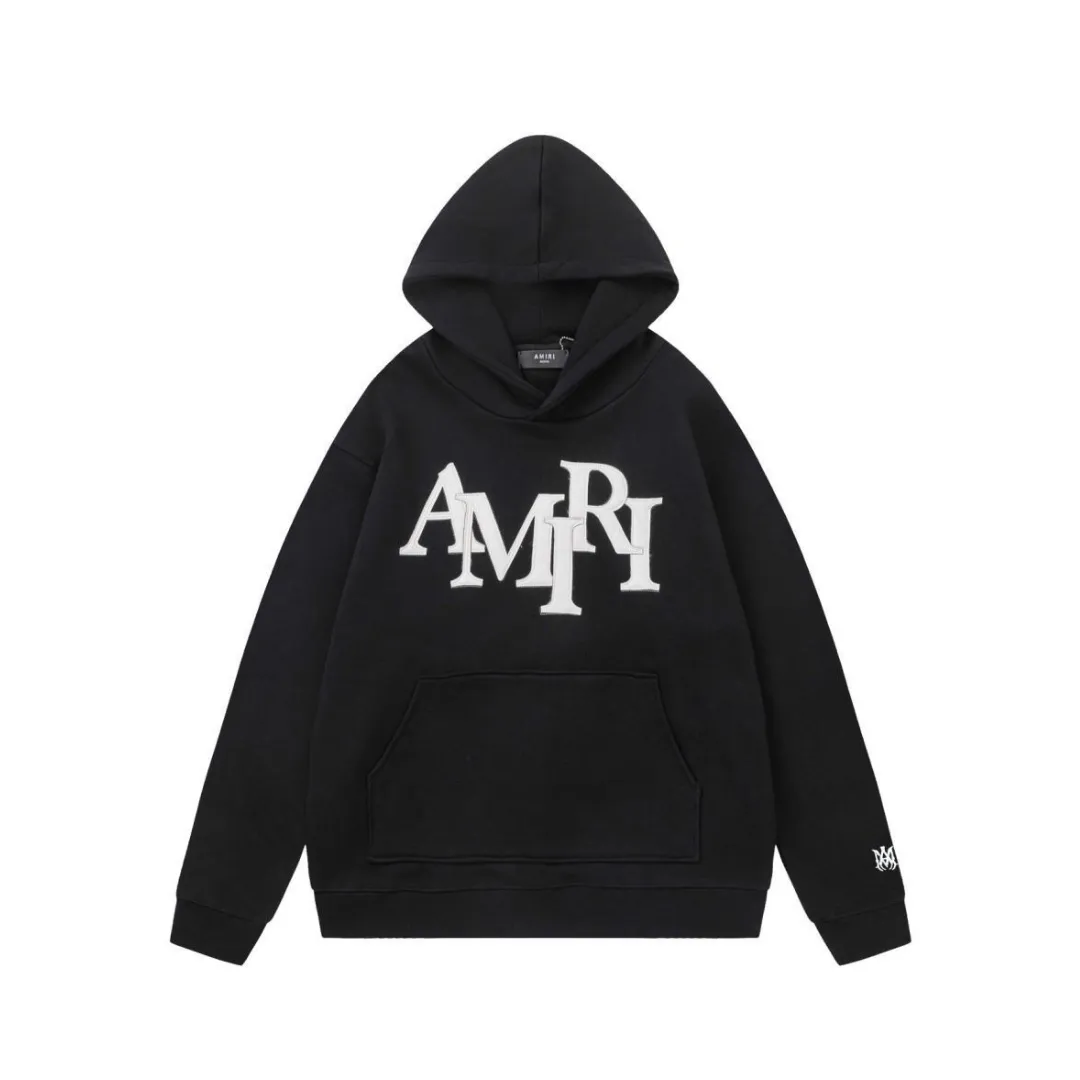 AM Logo Graphic Print Hoodie - AM0016