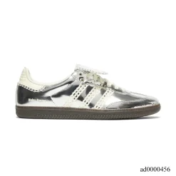 Wales Bonner x AD Samba Silver Metallic Shoes Sneakers - ad0000456