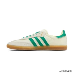 Alternative view of Wales Bonner x AD Samba Cream White Bold Green Shoes Sneakers - ad0000458