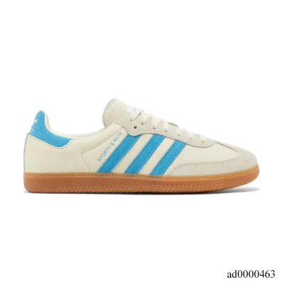Sporty & Rich x AD Samba OG Cream Blue Shoes Sneakers - ad0000463