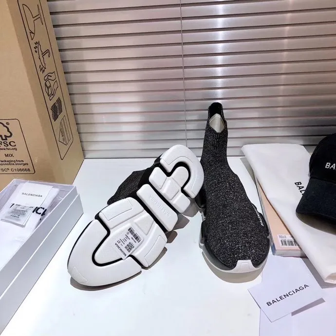 BLCG Speed 2.0 Recycled Knit Grey White Black Shoes Sneakers - bl0000011 - Image 9