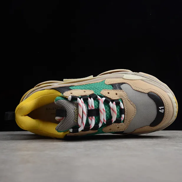 BLCG Triple S Trainer Yellow Green Shoes Sneakers - bl0000039 - Image 6