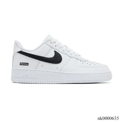 SUP x AF 1 Low Box Logo White Black Shoes Sneakers – nk0000636